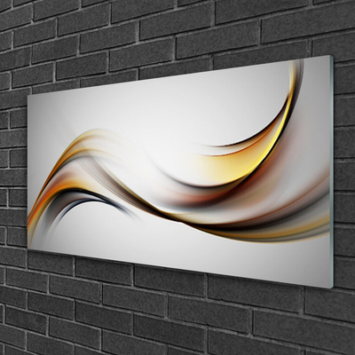 Plexiglas® Wall Art Abstract art yellow grey