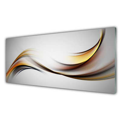 Plexiglas® Wall Art Abstract art yellow grey