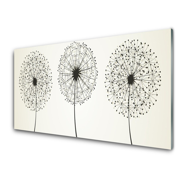 Plexiglas® Wall Art Flowers floral grey