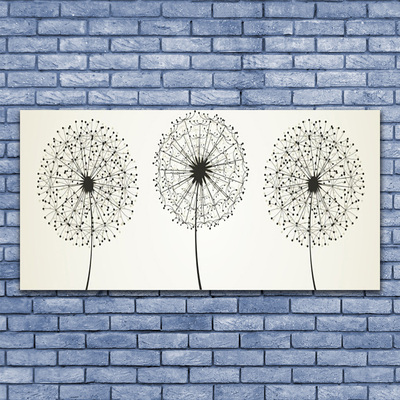 Plexiglas® Wall Art Flowers floral grey