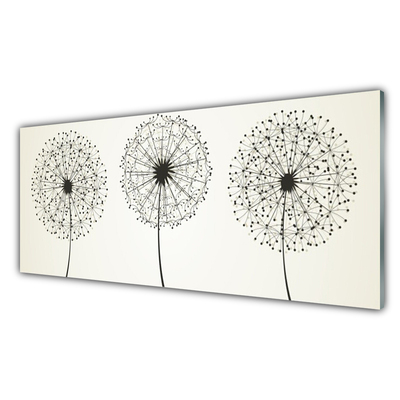 Plexiglas® Wall Art Flowers floral grey