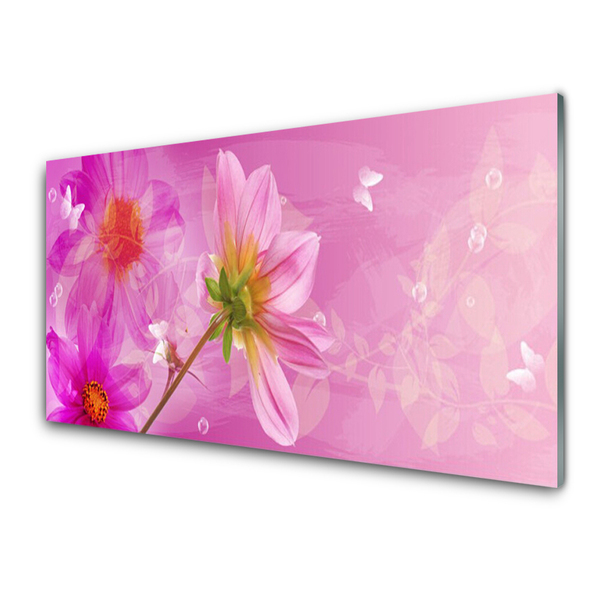 Plexiglas® Wall Art Flowers floral pink