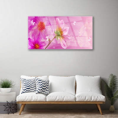 Plexiglas® Wall Art Flowers floral pink