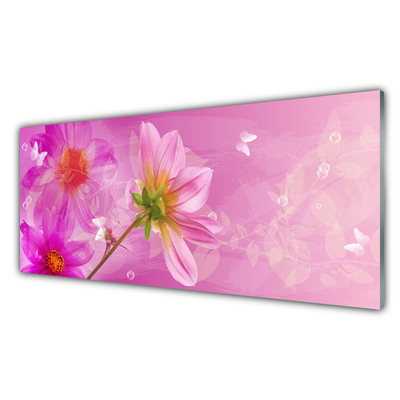 Plexiglas® Wall Art Flowers floral pink