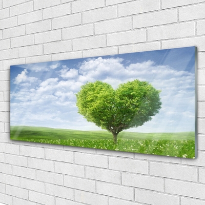 Plexiglas® Wall Art Tree nature green