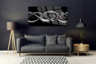 Plexiglas® Wall Art Abstract art silver black