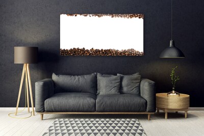 Plexiglas® Wall Art Coffee beans kitchen brown white