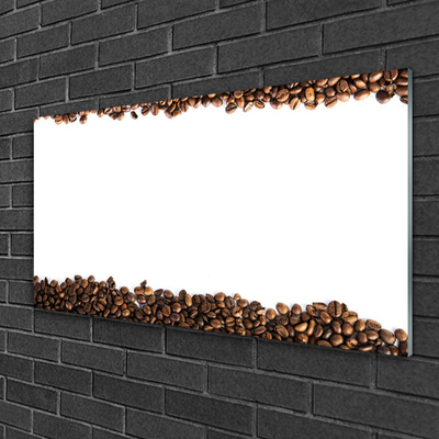 Plexiglas® Wall Art Coffee beans kitchen brown white