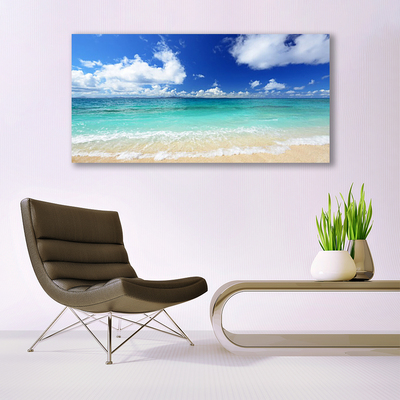 Plexiglas® Wall Art Sea landscape blue