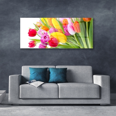 Plexiglas® Wall Art Tulips floral multi