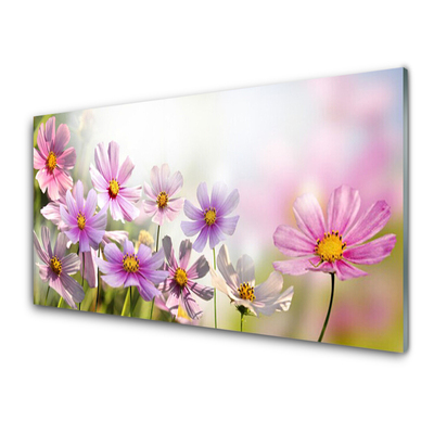 Plexiglas® Wall Art Flowers floral pink green