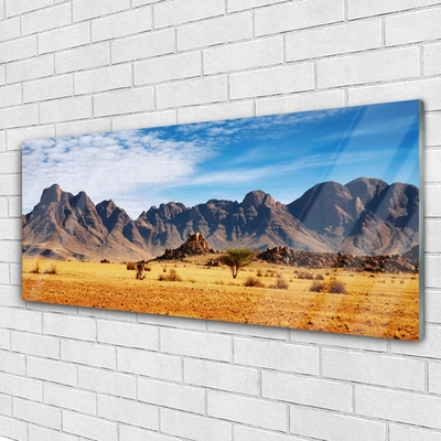 Plexiglas® Wall Art Desert landscape yellow brown