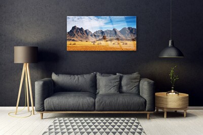 Plexiglas® Wall Art Desert landscape yellow brown