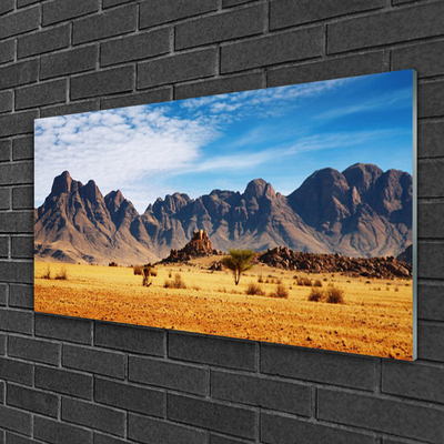 Plexiglas® Wall Art Desert landscape yellow brown