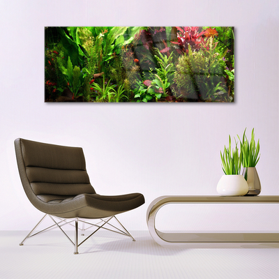 Plexiglas® Wall Art Plants nature green orange