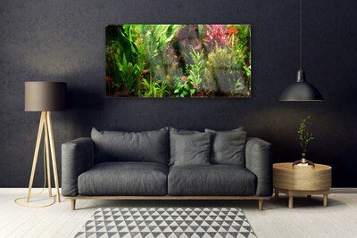 Plexiglas® Wall Art Plants nature green orange