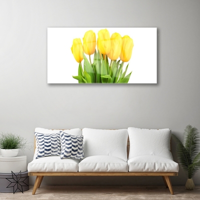 Plexiglas® Wall Art Tulips floral yellow