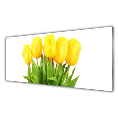 Plexiglas® Wall Art Tulips floral yellow