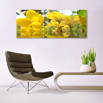 Plexiglas® Wall Art Flowers floral yellow