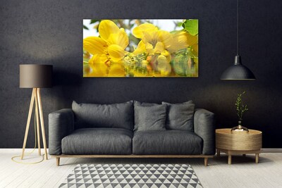 Plexiglas® Wall Art Flowers floral yellow