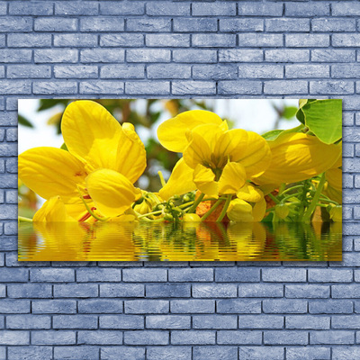 Plexiglas® Wall Art Flowers floral yellow