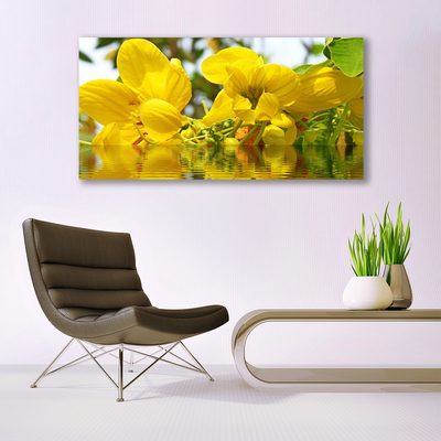 Plexiglas® Wall Art Flowers floral yellow