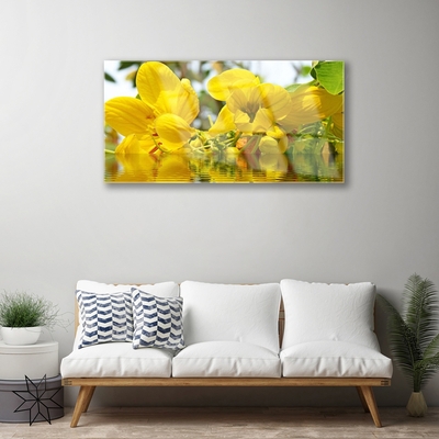 Plexiglas® Wall Art Flowers floral yellow