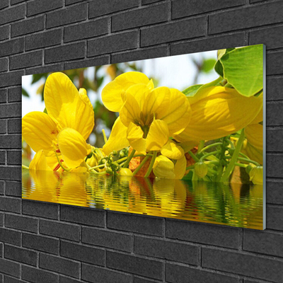 Plexiglas® Wall Art Flowers floral yellow