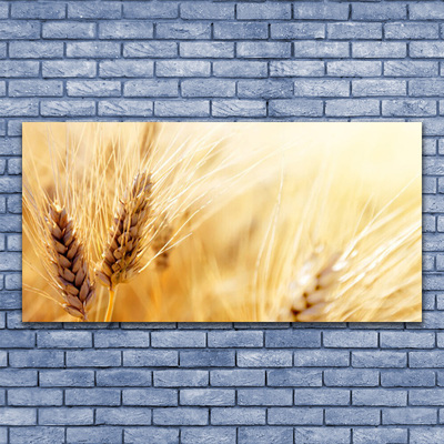 Plexiglas® Wall Art Wheat floral yellow