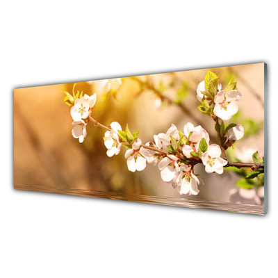 Plexiglas® Wall Art Flowers floral white