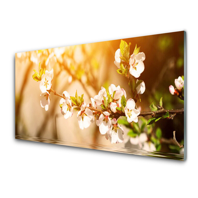 Plexiglas® Wall Art Flowers floral white