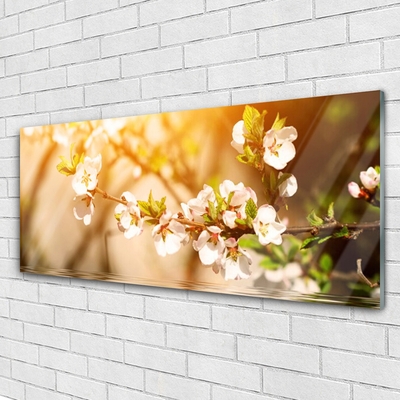 Plexiglas® Wall Art Flowers floral white