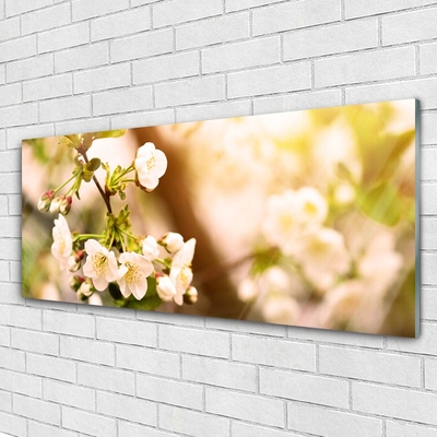 Plexiglas® Wall Art Flowers floral white