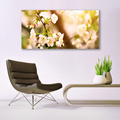 Plexiglas® Wall Art Flowers floral white