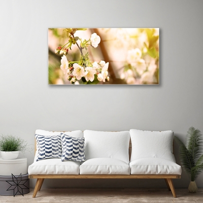 Plexiglas® Wall Art Flowers floral white