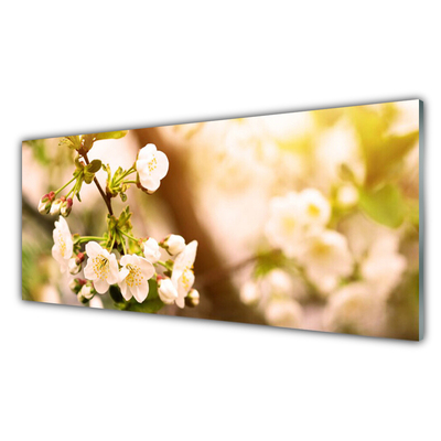 Plexiglas® Wall Art Flowers floral white