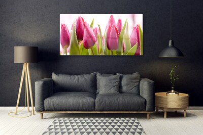 Plexiglas® Wall Art Tulips floral red