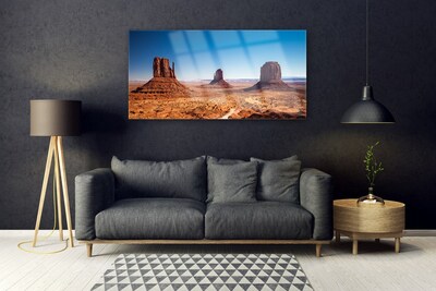 Plexiglas® Wall Art Desert landscape yellow brown