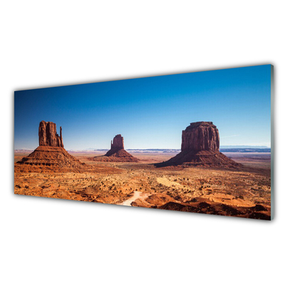 Plexiglas® Wall Art Desert landscape yellow brown