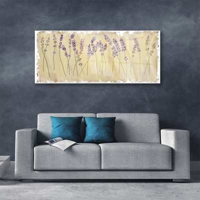 Plexiglas® Wall Art Flowers floral purple