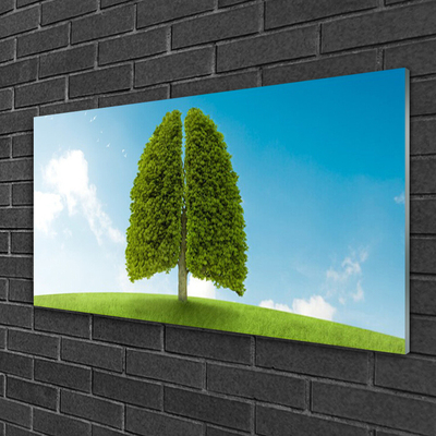Plexiglas® Wall Art Grass tree nature green