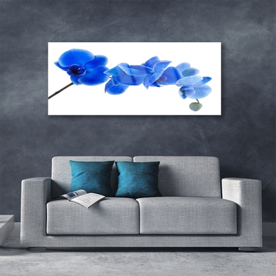 Plexiglas® Wall Art Flower floral blue