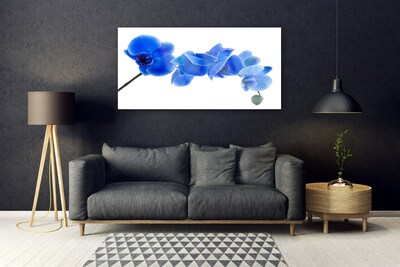 Plexiglas® Wall Art Flower floral blue