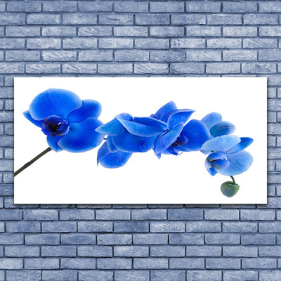 Plexiglas® Wall Art Flower floral blue