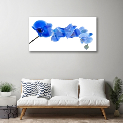 Plexiglas® Wall Art Flower floral blue