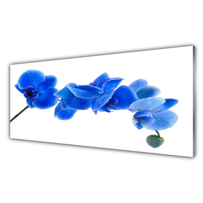 Plexiglas® Wall Art Flower floral blue