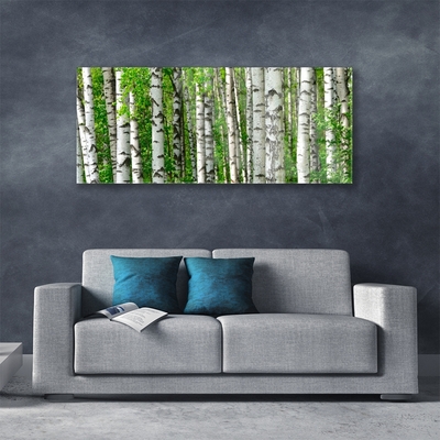 Plexiglas® Wall Art Forest nature black white green