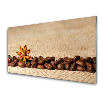Plexiglas® Wall Art Coffee beans kitchen brown