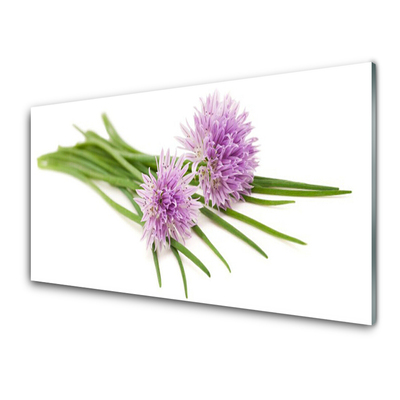 Plexiglas® Wall Art Flowers floral pink. Green