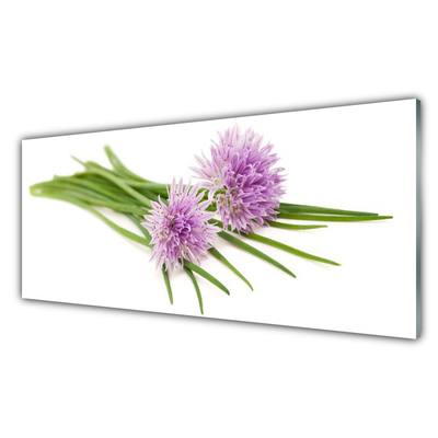 Plexiglas® Wall Art Flowers floral pink. Green